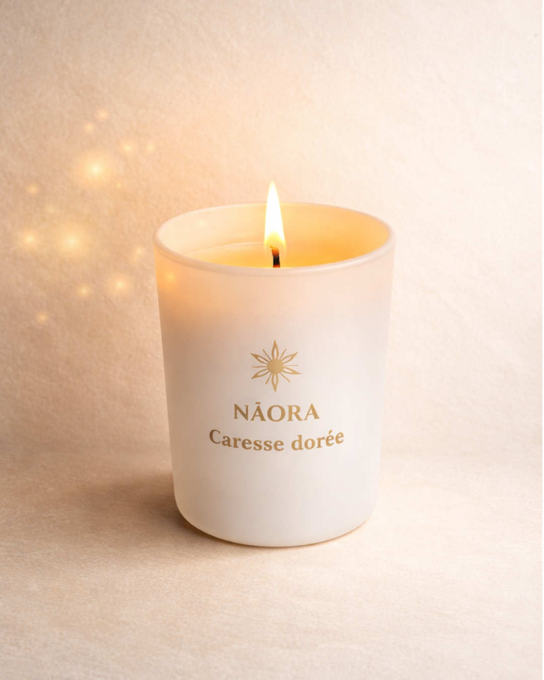 Bougie NĀORA — Caresse Dorée (Ambre)