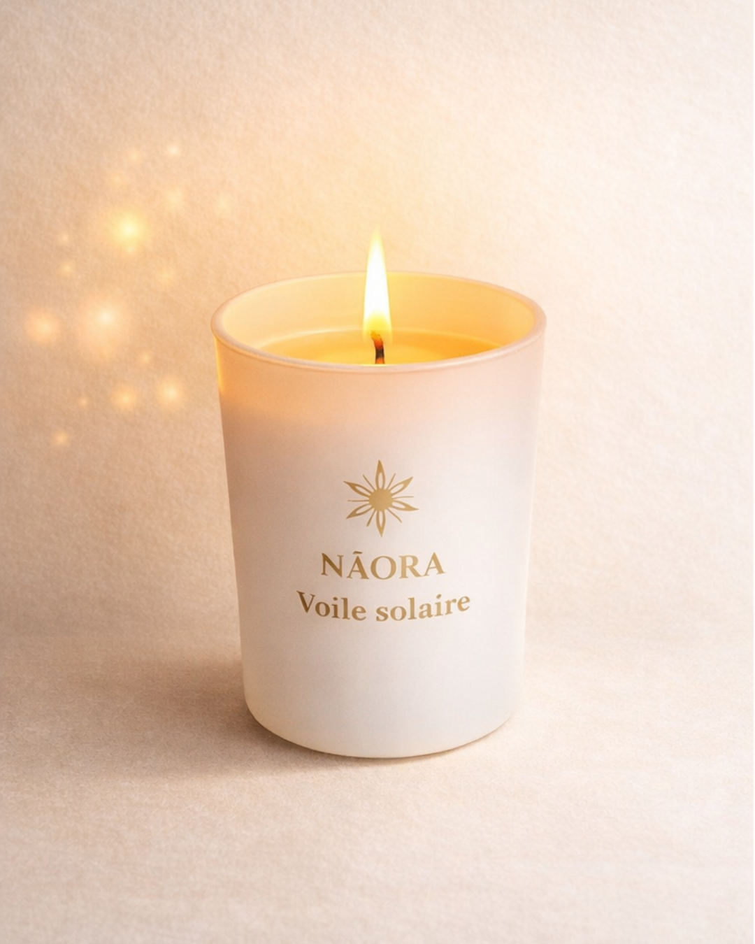 Bougie NĀORA — Voile Solaire (Fleur d’oranger)