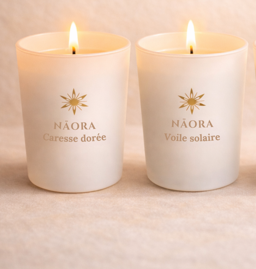 Duo Lumière — 2 Bougies parfumées Nāora